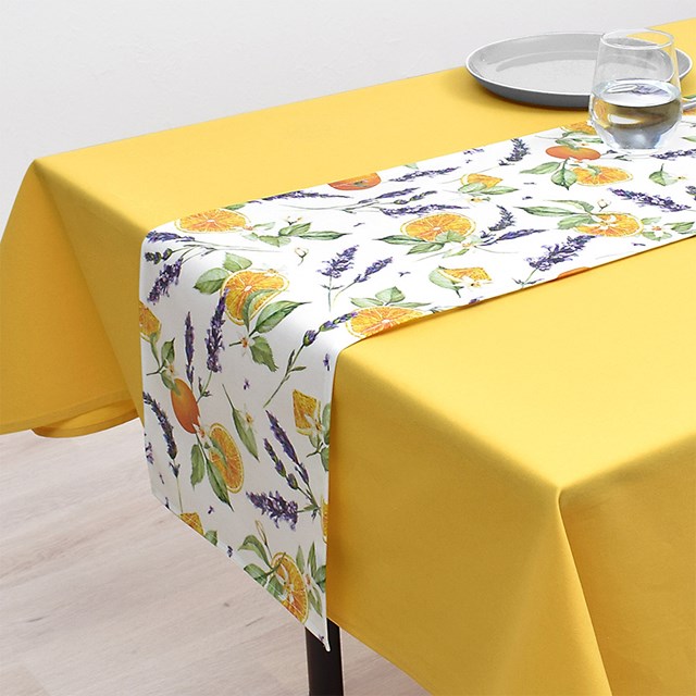 テーブルランナー 厚手 モロッカン 高級感 オシャレ テーブルクロス 黄色 通販