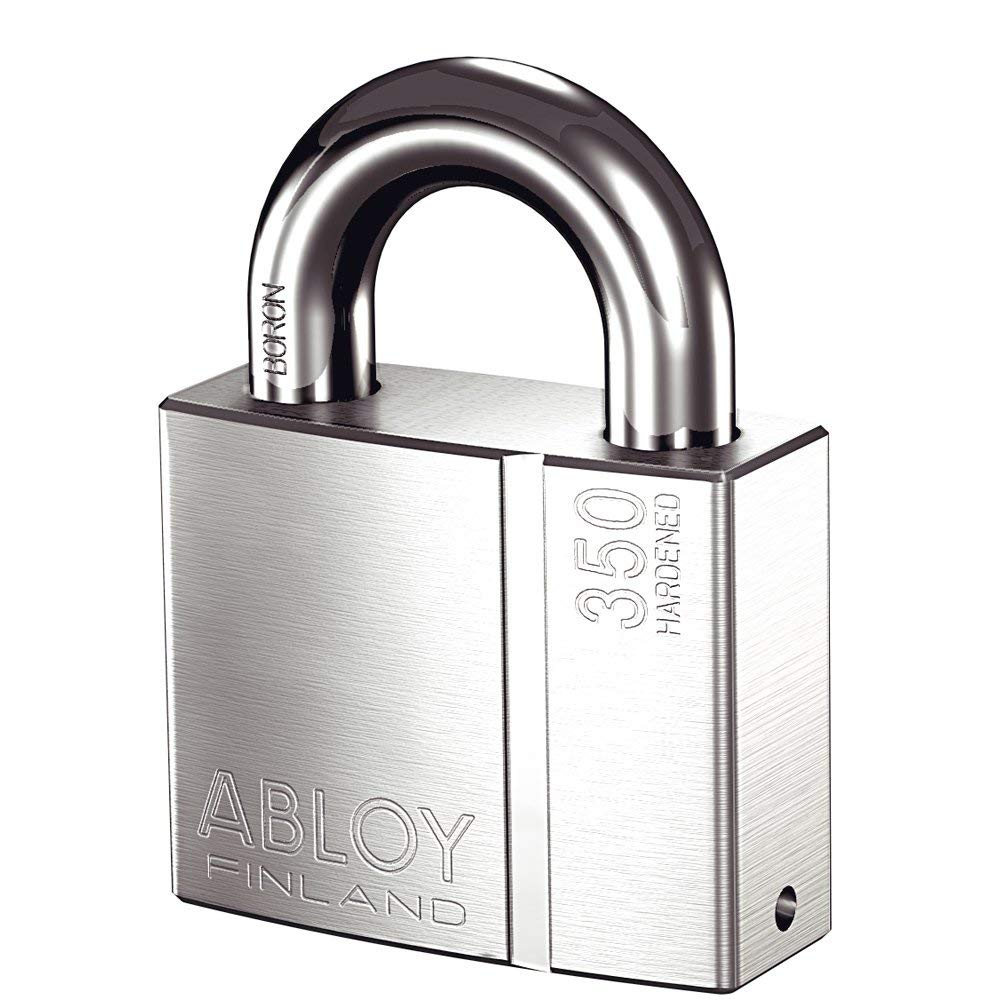 鋼製・クローム仕上げ南京錠 [ PL350N 25 ] - アブロイ（ABLOY）