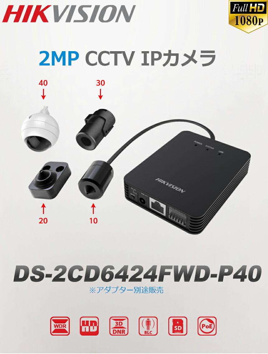 【SS最大限度100%Pうしろ側抽せん｜要エントリー】【合従連衡バス発着場】[HIKVISION] [IP-2M] 防犯写真機 200万絵素 2メガ絵素 IP写真機  ピン広座敷型 [1.1粍 線 8M] POE 見せびらかす 逆光手を加える POE DS-2CD6424FWD-P40/2M