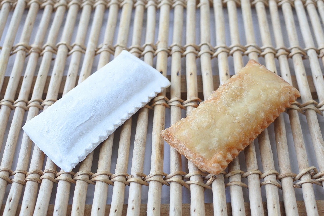 敷島製パン　冷凍生地　フライ用アップルカスタードパイaMS　60ｇ&times;100個　【パスコ・冷凍パン・冷凍生地・パイ・カスタードパイ・アップル・敷島パン・そのまま揚げるだけ・発酵不要】｜パンの材料屋さん！！ぶーらんじぇ