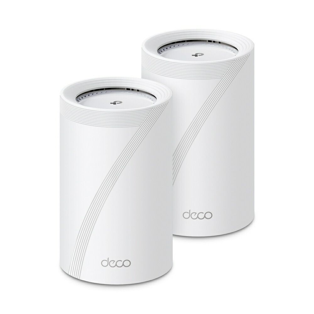 中古美品 TP-Link（ティーピーリンク） BE14000 トライバンドメッシュWi-Fi Deco BE68 2P