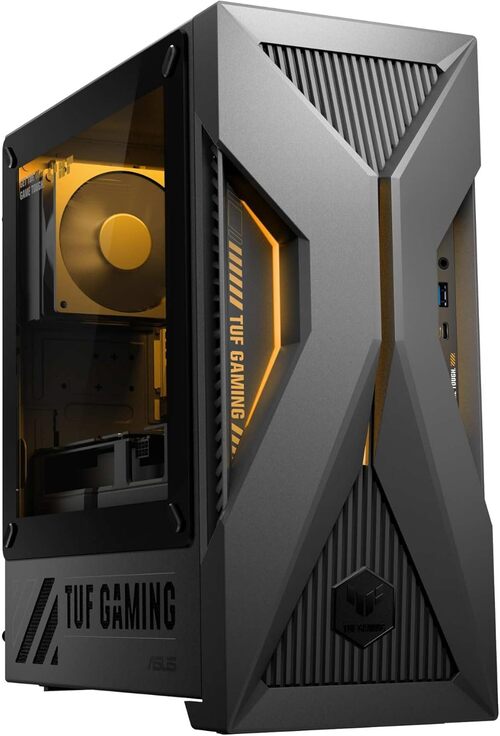 【メーカー再生品】 ASUS ゲーミングデスクトップPC TUF Gaming T500 T500MV GeForce RTX 3050 インテル Core i5 13420H メモリ32GB SSD1TB Windows11 空冷CPUクーラー 動画編集 重量 5.9kg ソーラーエクリプスグレー T500MV-13420H412W 59,880円