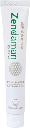 Zendaman ゼンダマン 歯みがき粉 60g オレンジ風味 無添加 フッ素不使用 口臭 歯周ケア 子ども 大人 高齢者【12種類の自然由来成分配合】画像