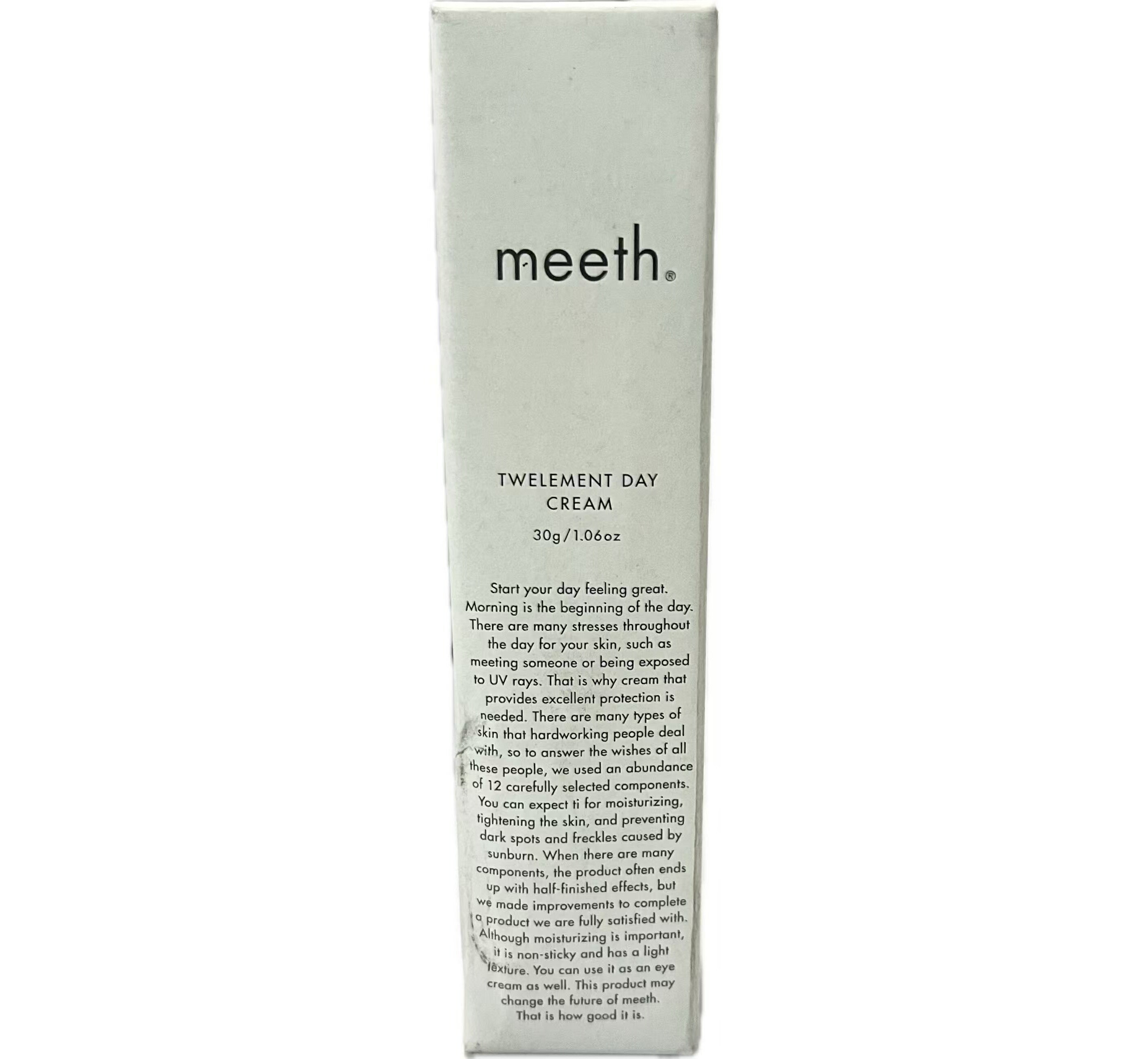 meeth (ミース) トゥエルメントデイクリーム (本体) 30g《朝用クリーム》【デイクリーム／保湿クリーム／保湿ケア／潤い／敏感肌／乾燥／フェイス】｜価額の王様店