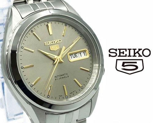 楽天市場 送料無料 Seiko セイコー5 セイコーファイブ 自動巻き 腕時計 Snkl19k1 メンズ ステンレス オートマティック グレー ゴールド ビジネス おすすめ 人気 ブランド プレゼント ギフト ブルジョネ楽天市場店