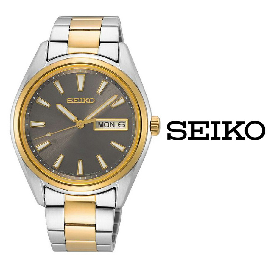 絶対一番安い あすつく Seiko セイコークォーツ メンズ レディース 腕時計 ステンレス サファイアガラス ユニセックス Sur348p1 プレゼント 100m防水 コンビカラー ガンメタル ブルジョネ店 楽天ランキング1位 Faan Gov Ng