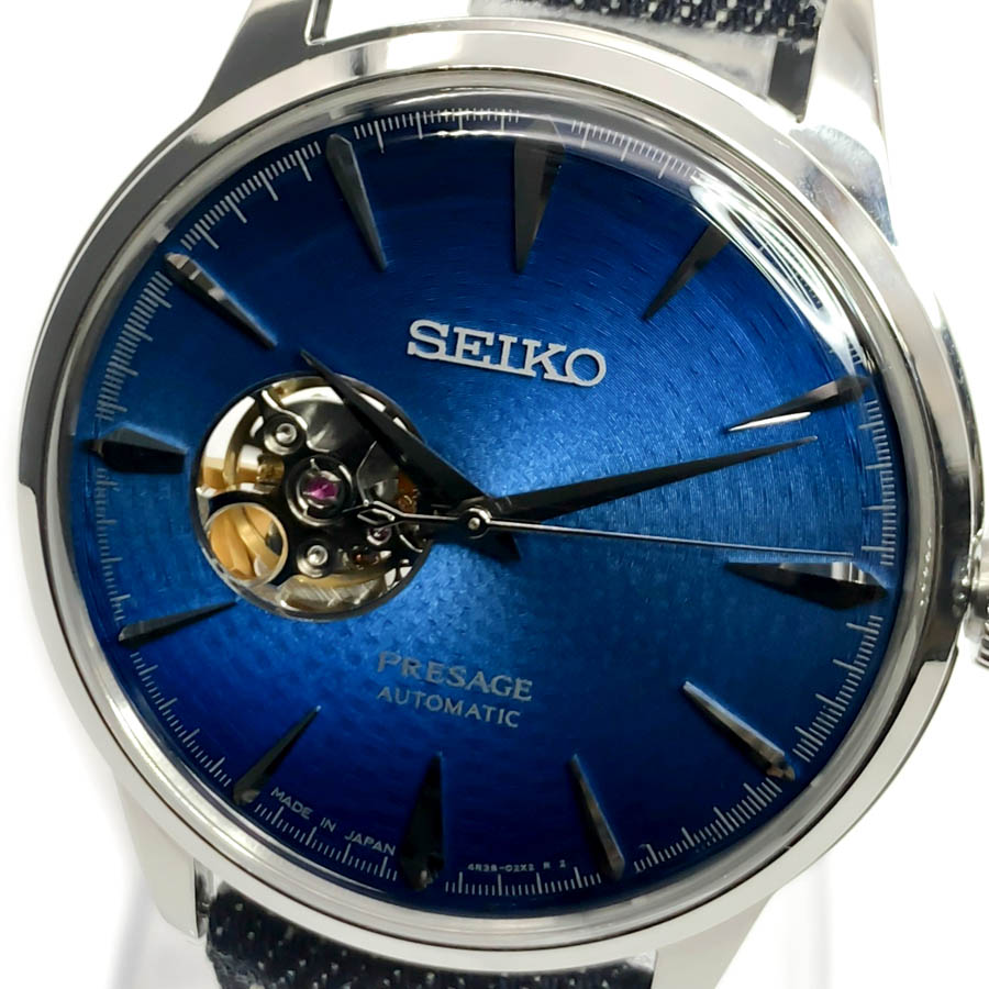トラスト SEIKO プレサージュ 自動巻き 裏スケ オートマ 腕時計
