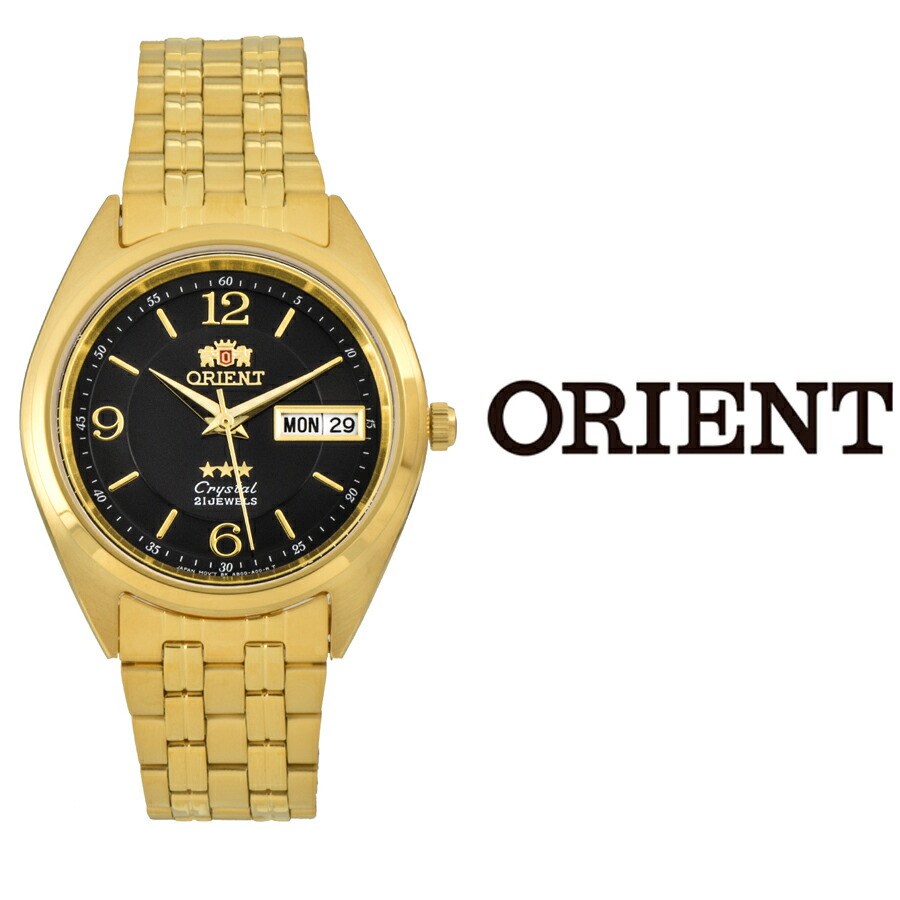 在庫あり 即納 あす楽 新品 オリエント 腕時計 Orient スリースター オートマティック 自動巻 Fab0000cb9 ステンレス ベルト メンズ 腕時計 カレンダー ゴールド ブラック ブルジョネ店 在庫限り Logisticegypt Com