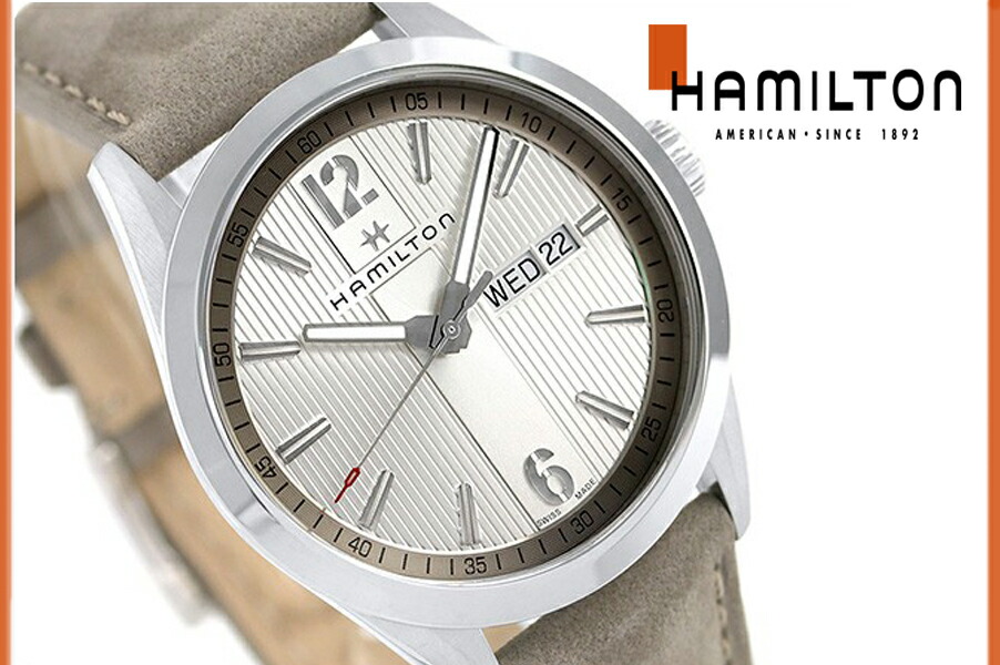 超人気の ハミルトン Hamilton ブロードウェイ Broadway デイデイト H スポーツ カジュアル シンプル オシャレ 腕時計 メンズ レザーベルト ポイント10倍 Www Faan Gov Ng
