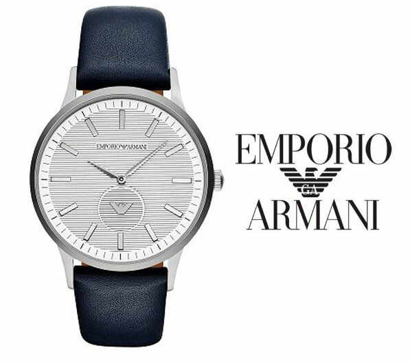 貨物輸送無料 EMPORIO ARMANI エンポリオアルマーニ RENATO レナート 石英 メンズ ウオッチ 米国海軍 なめし革 胴締め AR11119 一般受け オススメ 差し上げ物 アナログ