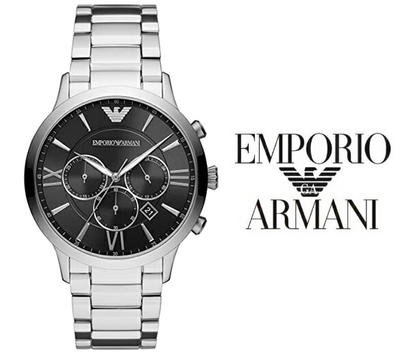 保存版 あす楽 送料無料 Emporio Armani エンポリオアルマーニ ジョバンニ Gionanni クオーツ メンズ 腕時計 ステンレス Ar118 人気 オススメ プレゼントアナログ カレンダー ブラック 超激安 Projetorecicle Eco Br