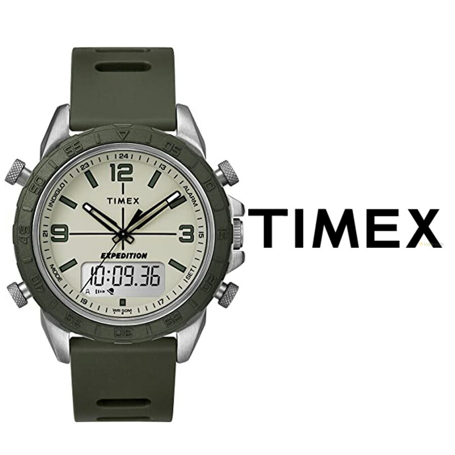 楽天市場 あす楽 送料無料 Timex タイメックス メンズ 腕時計 アナデジ デジタル アナログ Tw4b アラーム 人気 おすすめ カレンダー カーキ ブルジョネ楽天市場店