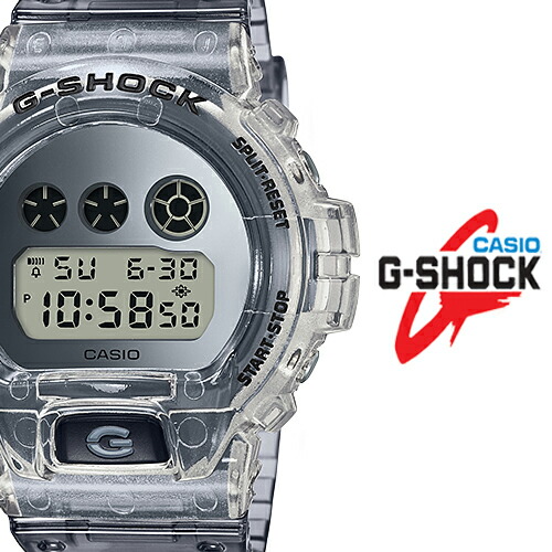 楽天市場 G Shock Gショック ジーショック 限定モデル Clear Skeleton クリアスケルトン 逆輸入海外モデル カシオ Casio デジタル 腕時計 スケルトン グレー Dw 6900sk 1dr Dw 6900sk 1 G専門店 G Supply ジーサプライ