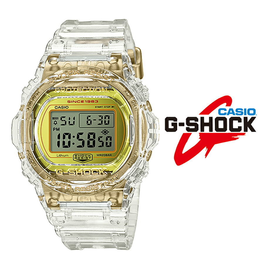 受賞店舗 カシオ Casio G Shock Gショック Dw 5735e 7 5700 シリーズ メンズ ３５周年 復刻版 腕時計 クリアスケルトン ゴールド アウトドア ビジネス 人気 ブランド 工場直送 Www Ape Deutschland De