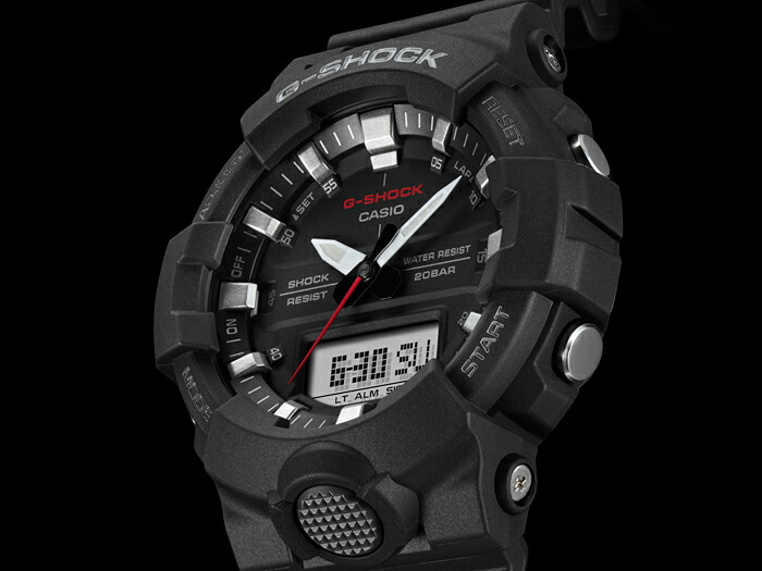 楽天市場 あす楽 送料無料 カシオ 腕時計 Casio G Shock Gショック Ga 800 1a メンズ デジタル アナログ アナデジ フルブラック 腕時計 ベーシック アウトドア おすすめ ビジネス 人気 ブランド ブルジョネ楽天市場店