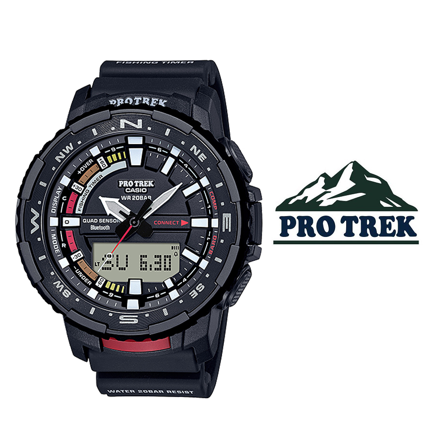 楽天市場 あす楽 送料無料 Casio カシオ 腕時計 プロトレック Pro Trek おすすめ 人気 プレゼントアウトドア ギフト モバイルリンク おしゃれ 腕時計 Prt 0 1 Bluetooth ブルジョネ楽天市場店