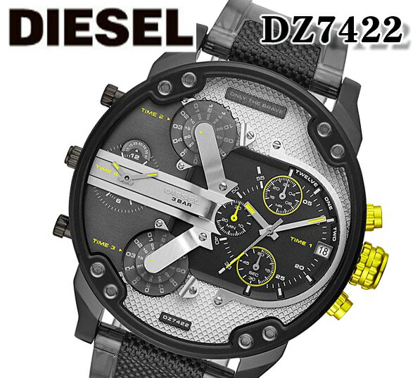 楽天市場 あす楽対応 新品 送料無料 Diesel ディーゼル 腕時計 Dz7422 Mr Daddy 2 0 ミスターダディ メンズ 腕時計 アナログ クォーツ クロノグラフ 人気 ブランド プレゼント ウレタン ベルト ブルジョネ楽天市場店