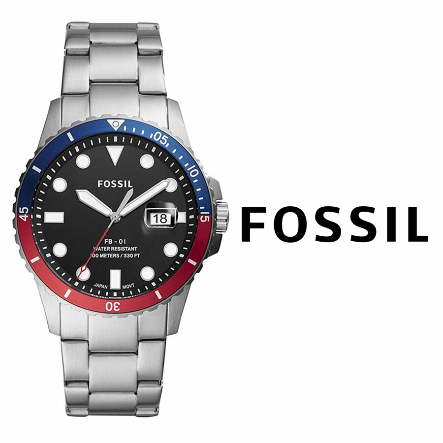 開店祝い あす楽 Fossil フォッシル Fb 01 ウォッチ クオーツ メンズ 腕時計 Fs5657 ステンレス ベルト 人気 オススメ プレゼント アナログ アクセサリー ブルー レッド Mens Watch ブルジョネ店 柔らかい Www Faan Gov Ng