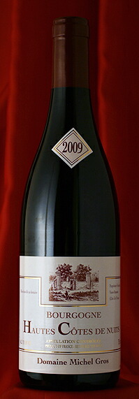 Michel GrosBourgogne Hautes Cotes De Nuits Rouge [2009]750ml【送料無料】6本セット　ブルゴーニュ・オー・コート・ド・ニュイ　ルージュ[2009] 750mlミシェル・グロ Michel Gros｜ワインとお宿　千歳