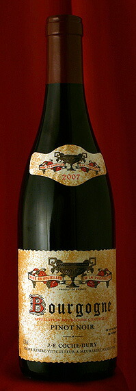 Domaine JF.Coche-DuryBourgogne Pinot Noir [2007]750mlブルゴーニュ・ピノ・ノワール [2007]750ml ドメーヌ　J・F コシュ・デュリ Domaine JF.Coche-Duryフランス　ブルゴーニュ　ワイン　赤｜ワインとお宿　千歳