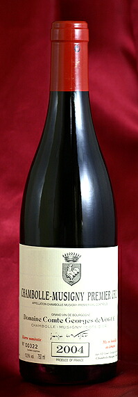 Comtes Georges de VogueChambolle Musigny Premier Cru[2004]750mlシャンボール・ミュジニー プルミエ・クリュ[2004]750mlコント　ジョルジュ　ド　ヴォギュエ Comtes Georges de Vogue｜ワインとお宿　千歳