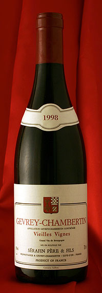 Serafin Pere et FilsGevrey Chambertin Vieilles Vignes [1998]750mlジュヴレ・シャンベルタン ヴィエイユ・ヴィーニュ[1998]750mlGevrey Chambertin Vieilles Vignes 750mlセラファン Serafin Pere et Fils｜ワインとお宿　千歳