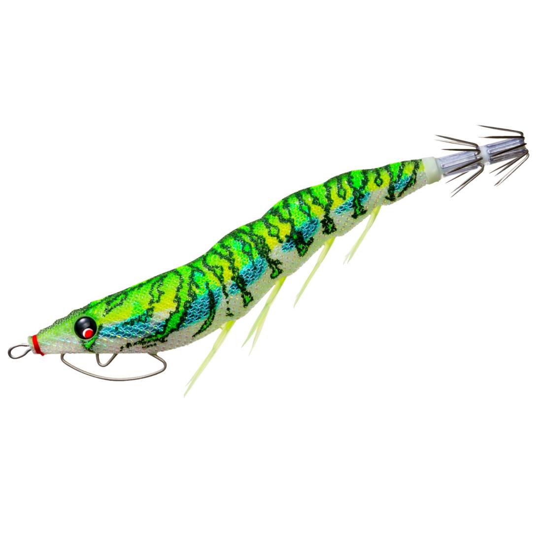 DUEL ( デュエル ) エギ イカ釣り ルアー ルアー EZ-Q キャスト 喰わせ 【 エギング 釣具 釣り道具 釣り具 餌木 えぎ 仕掛け アオリイカ 】 3.0号 重量:14g A1756-LMDM-夜光グリーングリーン パタパタ画像