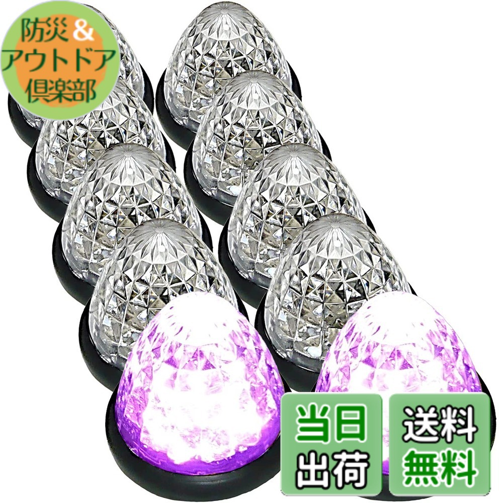 【送料無料】【Customize】トラック用 マーカーランプ サイド マーカー 16LED 24V用 標識 ランプ 汎用 10個 セット ブルー/イエロー/ブルー・レッド/イエロー/レッド/ホワイト/グリーン/ピンク 各色あり 色：ピンク