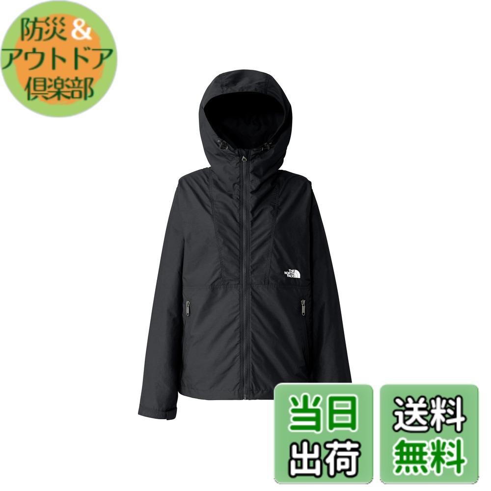 【貨物輸送無料】THE NORTH FACE(ザ・ノース・フェイス) ジャケットコンパクトジャケット レディース NPW72530レディース 色：黒いこと、大いさ：L