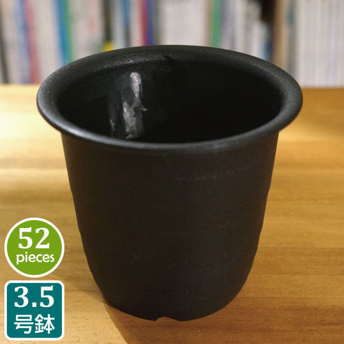 楽天市場 プラ鉢 3 5号 Fr 個セット 黒 ブラック プラスチック鉢 3 5号鉢 実生 育苗 多肉植物 サボテン タニサボ Grassland グラスランド