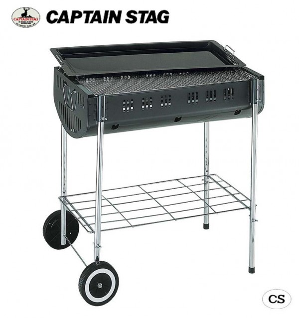 【保証付】※クーポン利用で50円OFF!※ CAPTAIN STAG オーク バーベキューコンロ(LL)(キャスター付) M-6440 キャンプ アウトドア 屋外 野外 おしゃれ バーベキュー レジャー ピクニック 海 山 正規品取扱店 パール金属|防犯防災専門店 ワクイショップ