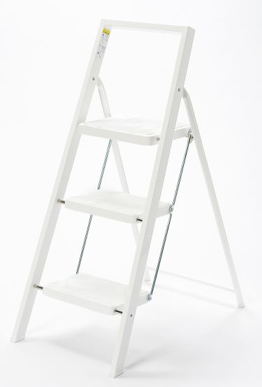 【お買い物マラソン限定ポイント5倍】鉄製ステップ3段ホワイト ISK-606WH ハインズワーク