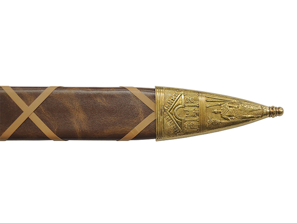【楽天市場】模造刀 グラディエーター ソード 古代ローマ DENIX デニックス 4140 73cm ゴールド ブラウン レプリカ 剣 刀