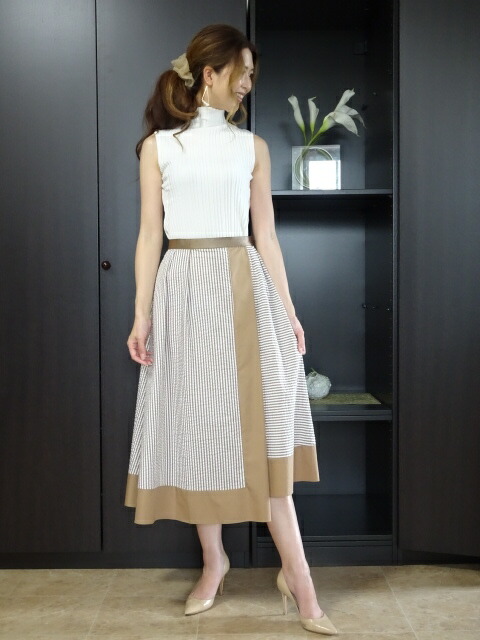 お買い得です【春夏60％OFF!!!】Apaiser lame（アぺゼラム）DAIMATSUスコート スカート-ボトムス-レディースファッション