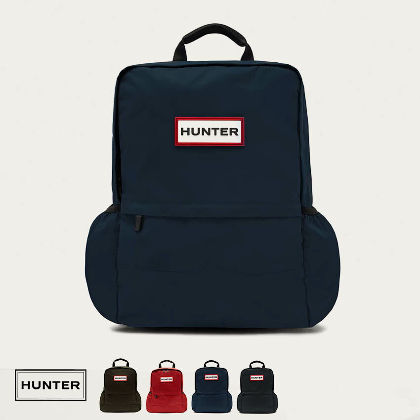 ・HUNTER ハンター ユニセックス オリジナル ナイロンバックパック ラージサイズ ブラック ダークオリーブ ミリタリーレッド ネイビー 商品番号：UBB6028KBM