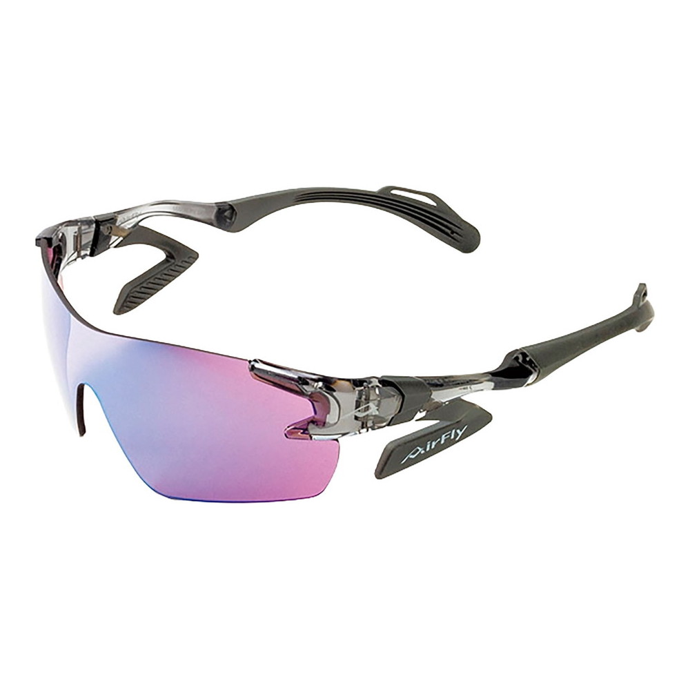 Air Fly エアフライ 鼻パッドのないスポーツサングラス AF-301 C-34 メンズ Lサイズ CLEAR ASH フレーム/クリアアッシュ、レンズ/ブルーピンクミラー AF301C34L