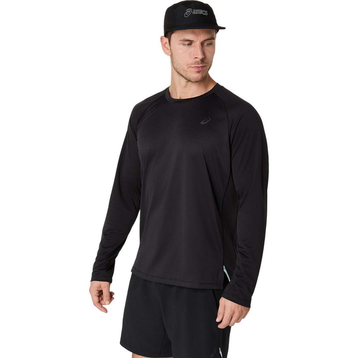 【ポイント最大10倍！要エントリー】asics アシックス 2031F120 メンズ ACTIBREEZE ジャカード長袖シャツ パフォーマンスブラック