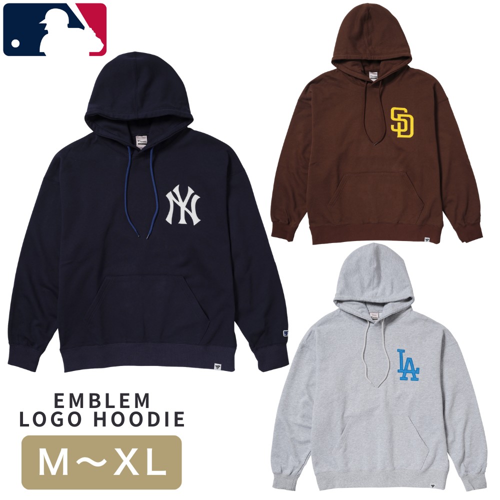 【即納】MLB公式 スタンダード プルオーバー フーディー ヤンキース ドジャース パドレス パーカー スウェット 長袖 野球 スポーツ カジュアル ML0625FW0004