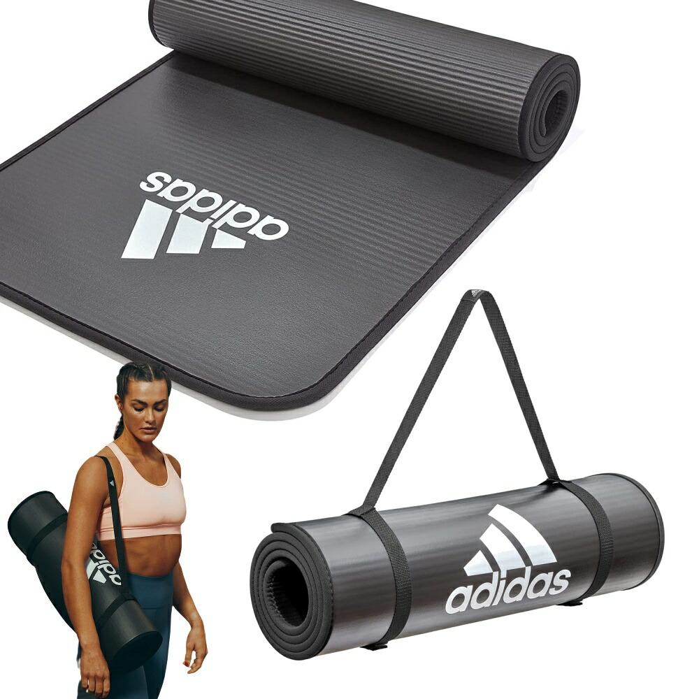 【楽天市場】adidas アディダス トレーニング用エクササイズマット フィットネスマット ヨガマット ADMT12235BK：BEE SPORTS
