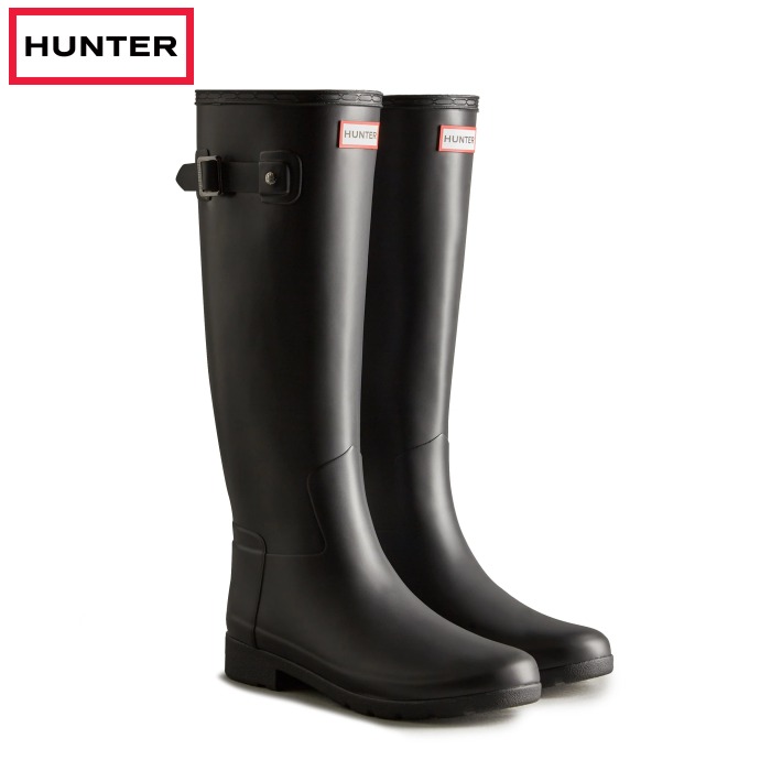 【ポイント10倍！要エントリー】【ポイント10倍！要エントリー】HUNTER ハンター WFT2200RMA BLK レディース レインブーツ オリジナル リファインド ブーツ 長ぐつ｜BEE SPORTS