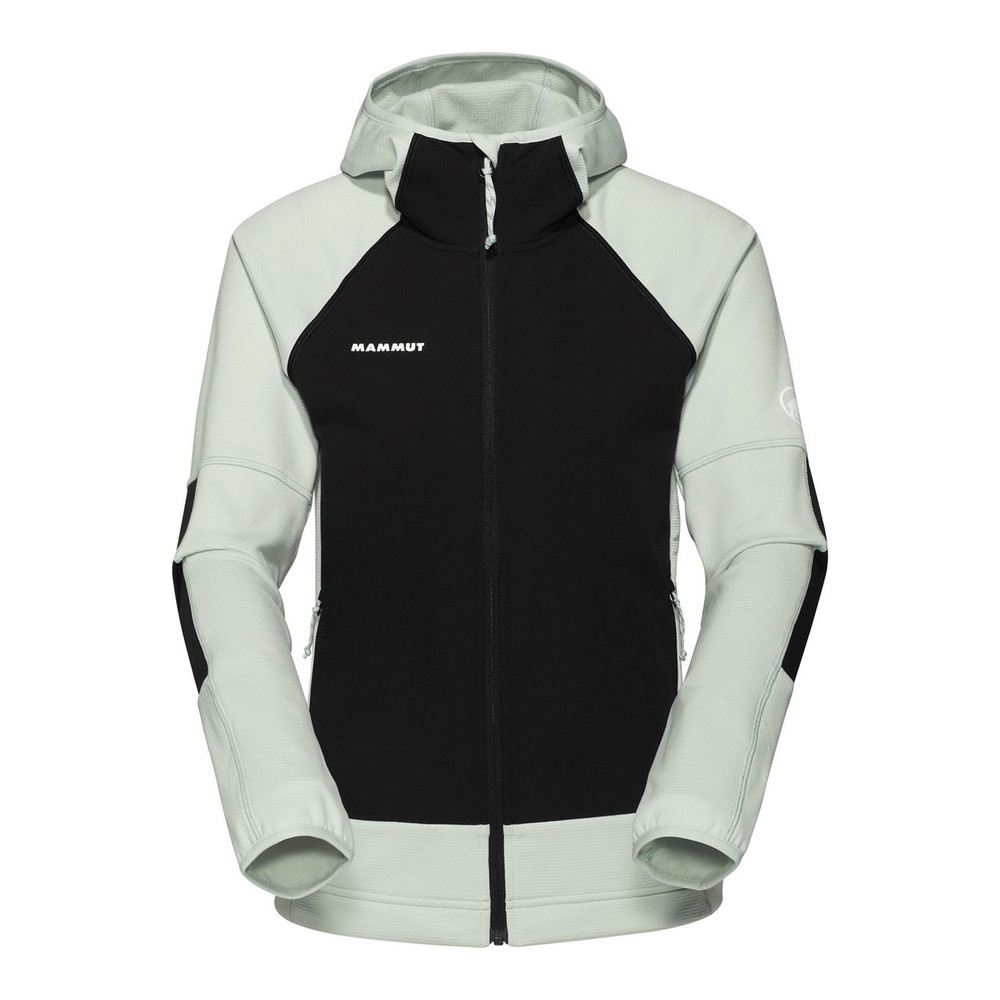 【ポイント10倍!要エントリー】MAMMUT マムート Massone ML Hooded Jacket Women silver sage-black 101406200|BEE SPORTS