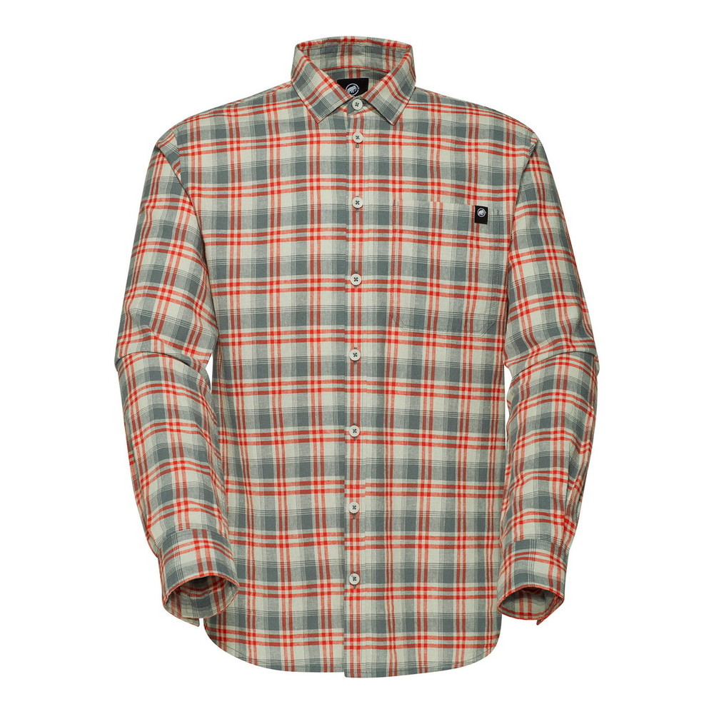 MAMMUT マムート Trovat Summer Longsleeve Shirt AF Men silver sage-mammut red 101501600｜BEE SPORTS 11,583円