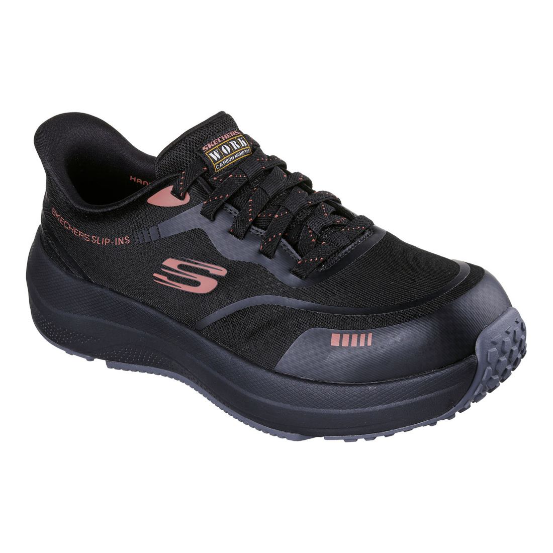 【ポイント最大10倍！要エントリー】SKECHERS スケッチャーズ メンズ シューズ 靴 スリップインズ Slip-ins TRANSPORTER LITE ブラックレッド 200262