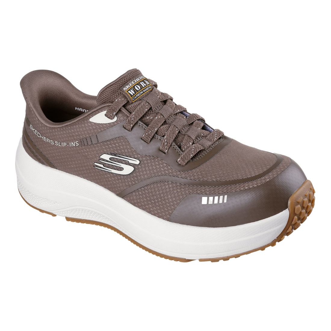 【ポイント10倍!要エントリー】SKECHERS スケッチャーズ メンズ シューズ 靴 スリップインズ Slip-ins TRANSPORTER LITE ブラウン 200262|BEE SPORTS