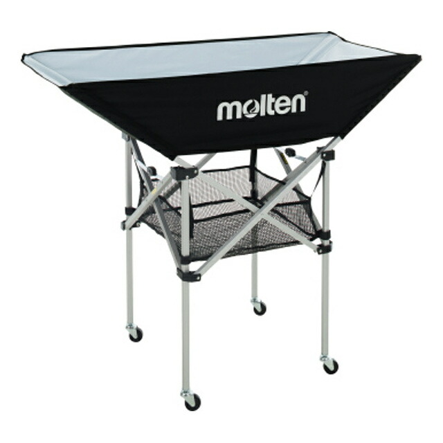molten モルテン BK0033-K 設備・備品 折りたたみ式平型ボールカゴ 背高 黒 BK0033-K
