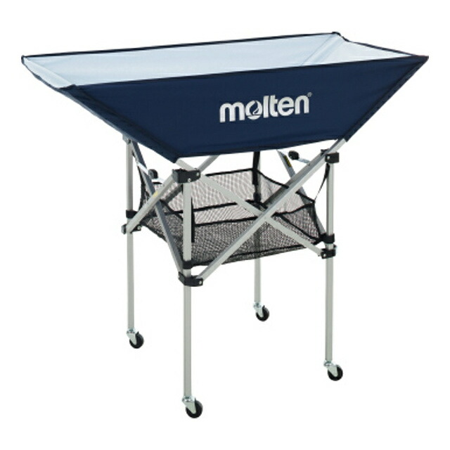 molten モルテン BK0033-N 設備・備品 折りたたみ式平型ボールカゴ 背高 ネイビー BK0033-N