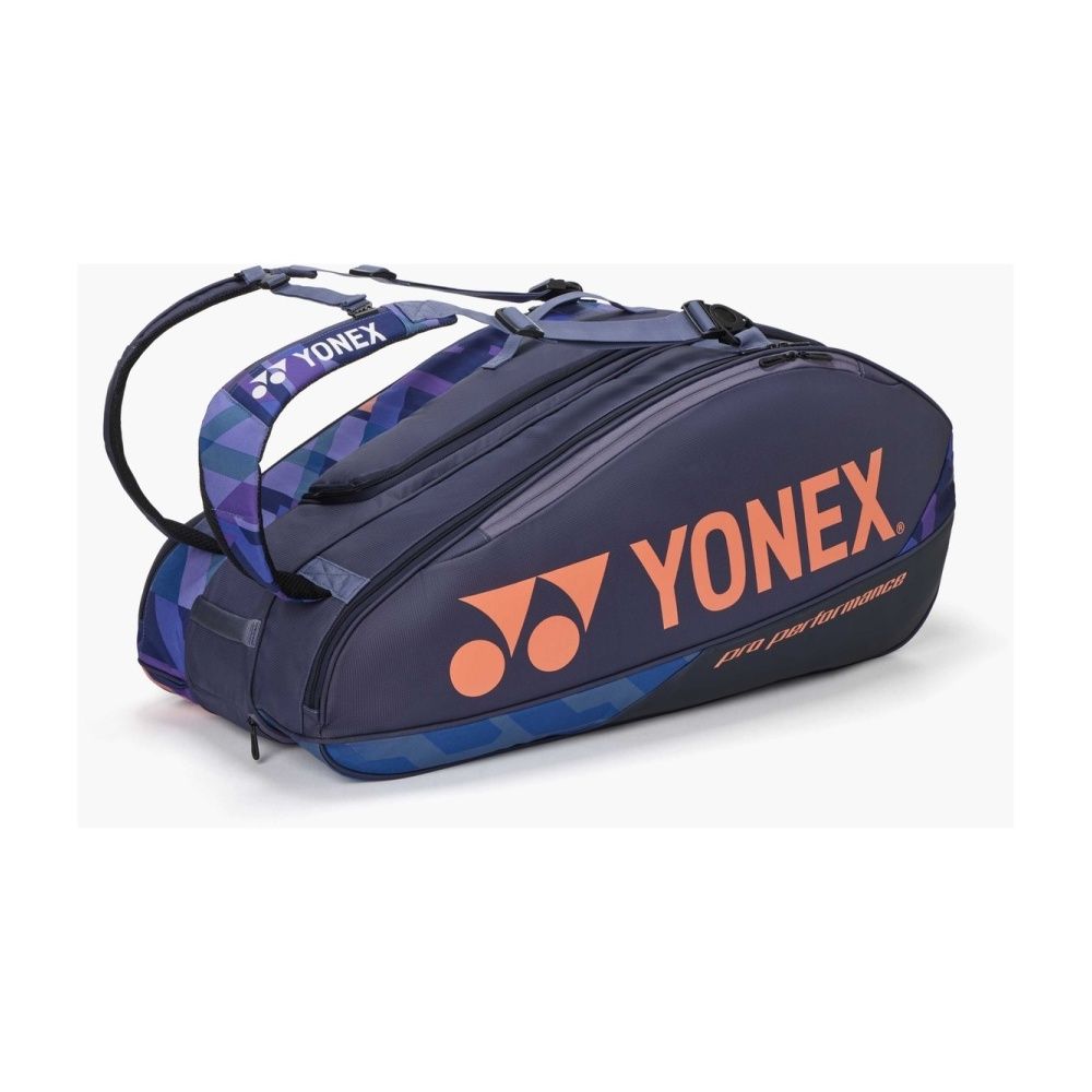 YONEX ラケットバッグ ブラック/パープル ヨネックス(YONEX) テニス バドミントン ラケットバッグ 9本用