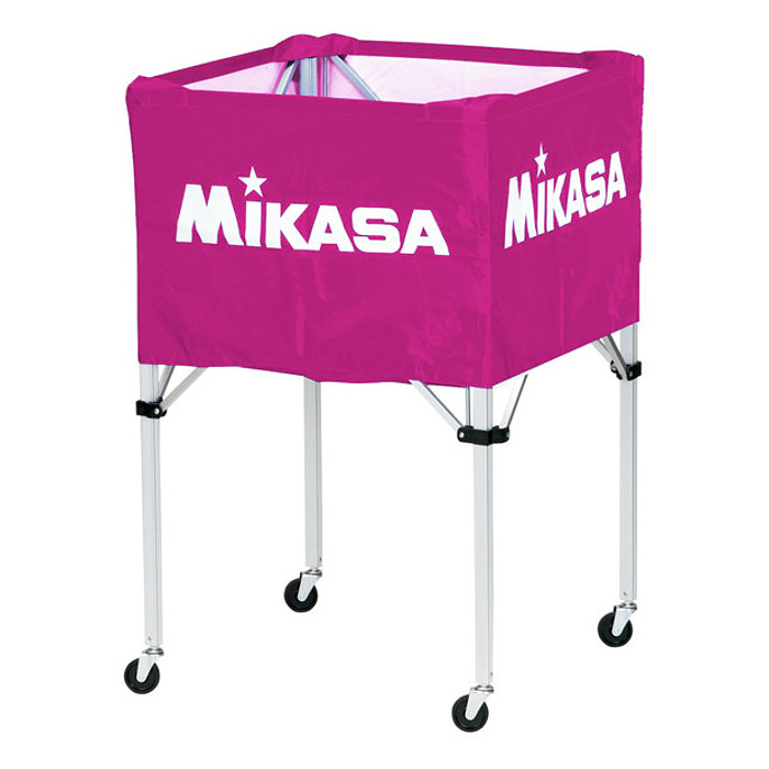取扱店舗限定アイテム MIKASA（ミカサ）器具 ボールカゴ 箱型・中（フレーム・幕体・キャリーケース3点セット） ブラック 〔BCSPS〕  保冷枕、アイシング、水枕