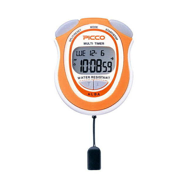 【ポイント最大10倍！要エントリー】SEIKO セイコー ストップウォッチ ALBA PICCO マルチタイマー オレンジ ADME005