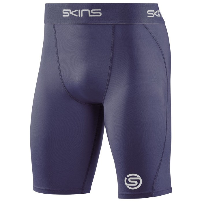 【ポイント最大10倍！要エントリー】SKINS スキンズ ボディケア コンプレッションウエア SERIES-1 メンズ ハーフタイツ ネイビー 18171140